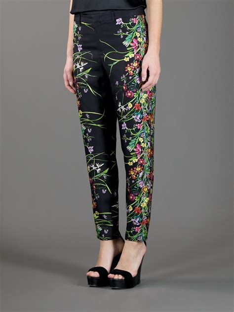 gucci floral trousers|Gucci trousers sale.